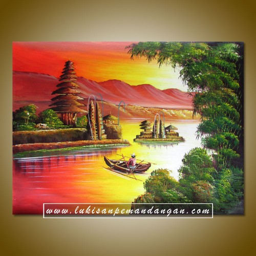 Detail Lukisan Pura Bali Nomer 19