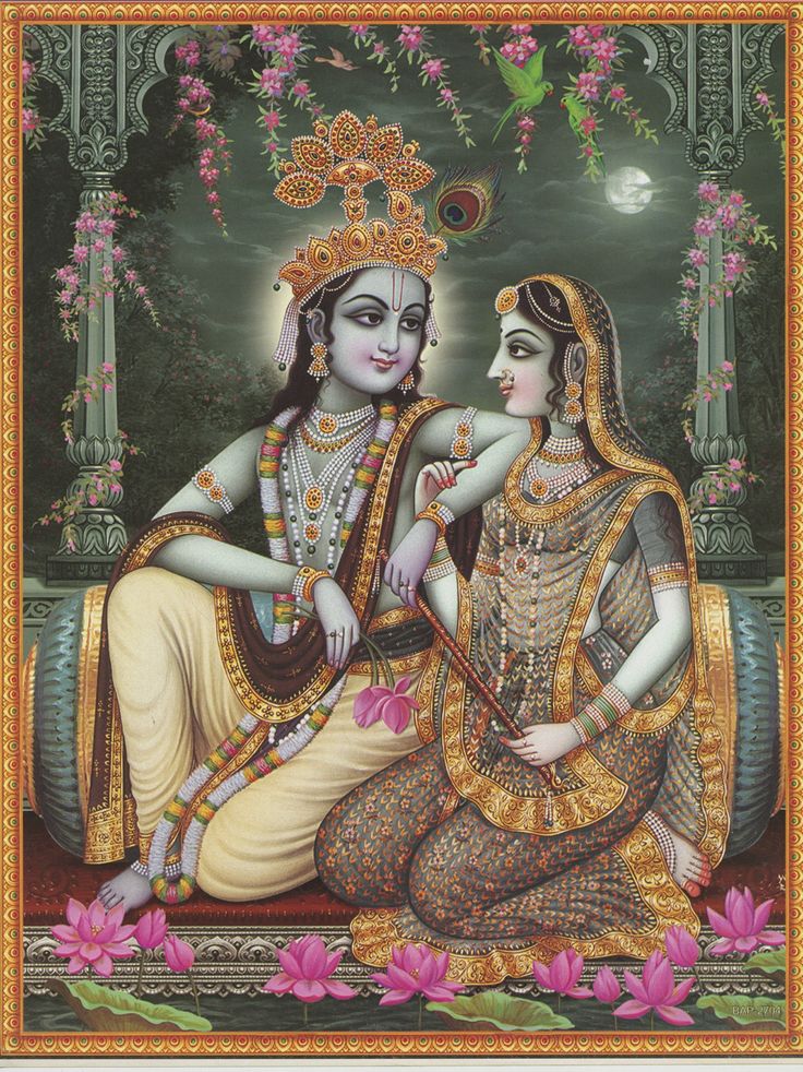 Detail Lukisan Radha Krishna Nomer 9