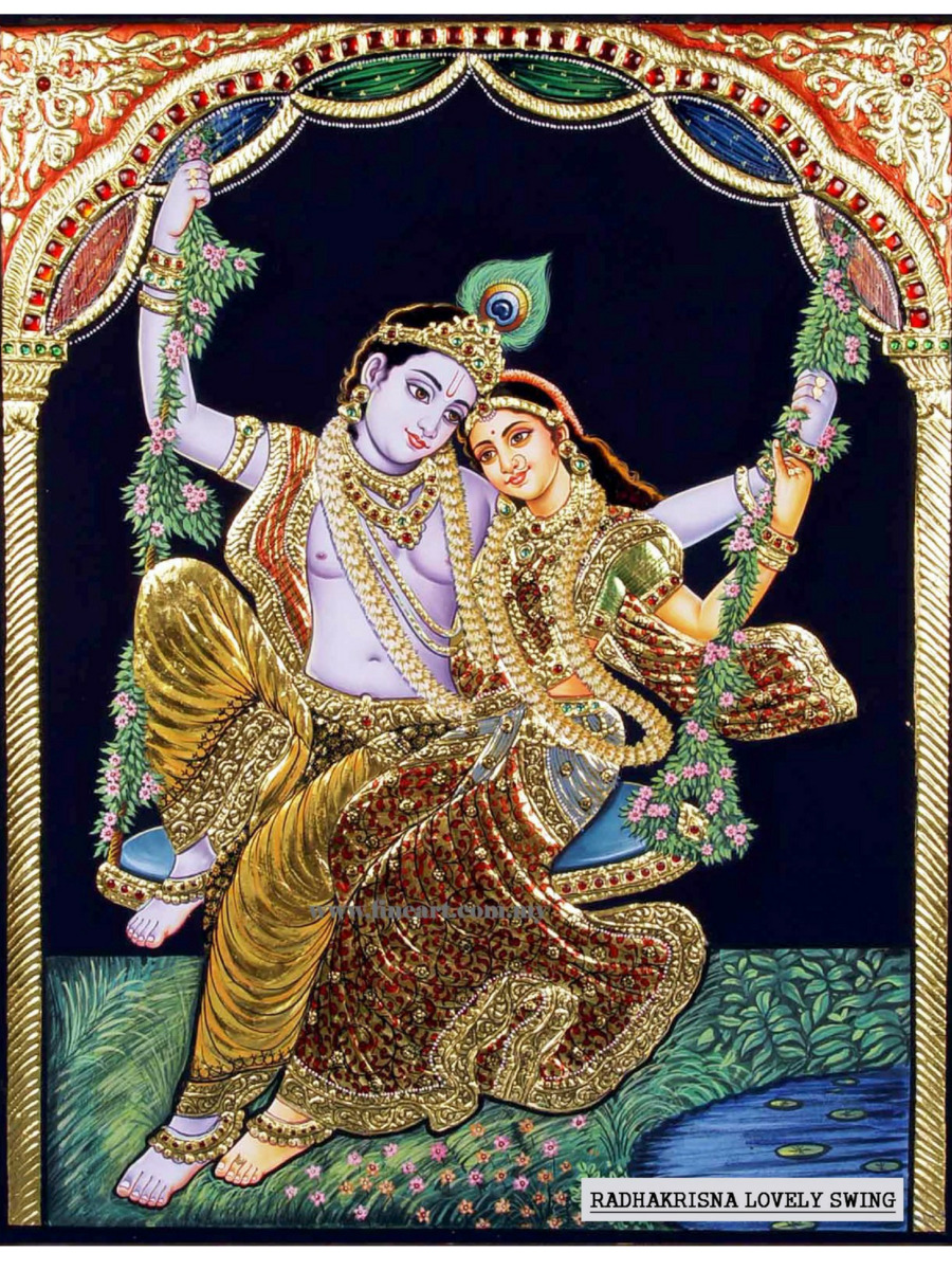 Detail Lukisan Radha Krishna Nomer 24