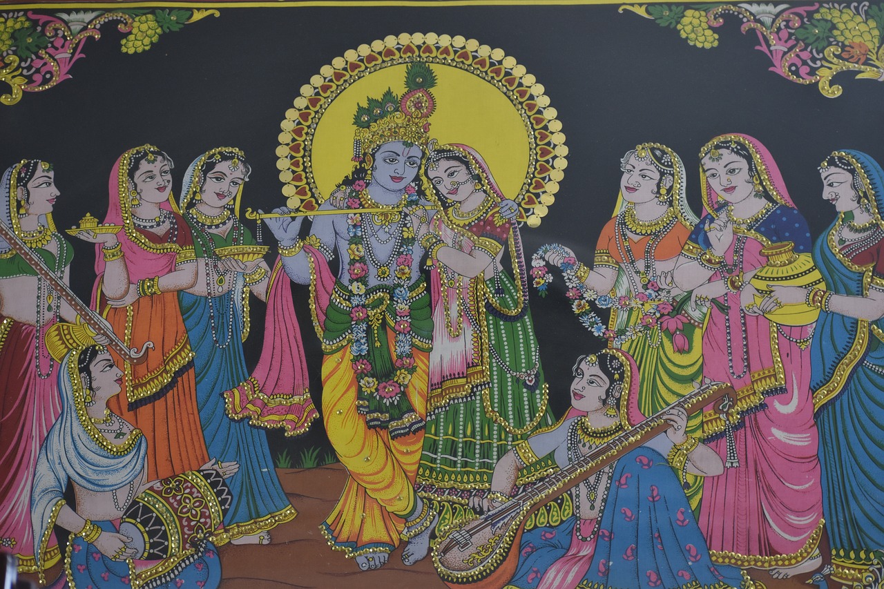 Detail Lukisan Radha Krishna Nomer 33