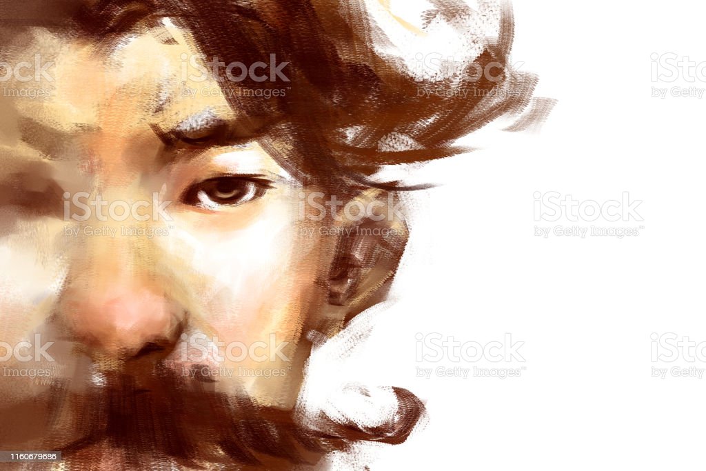 Detail Lukisan Rambut Pria Nomer 41