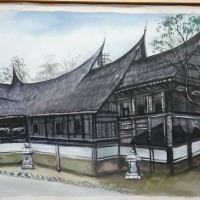 Detail Lukisan Rumah Adat Nomer 47