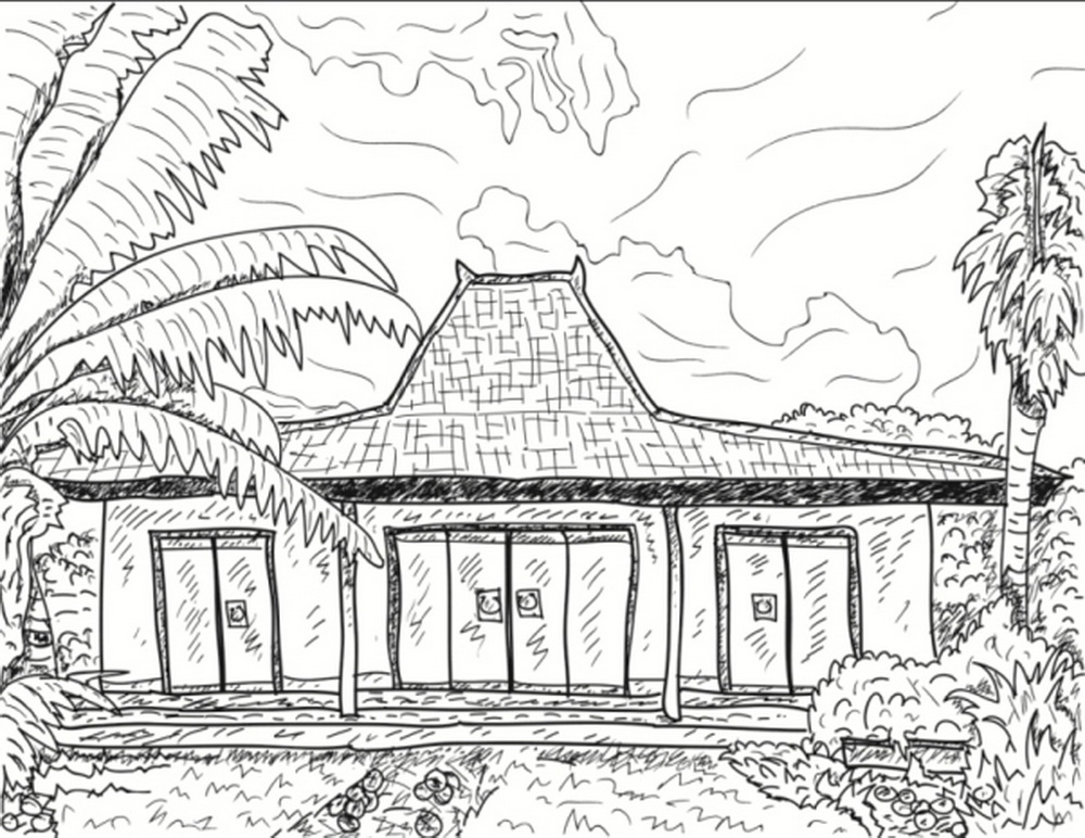 Detail Lukisan Rumah Joglo Nomer 14