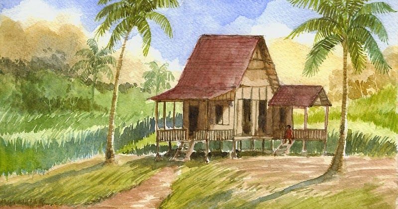 Lukisan Rumah Kampung - KibrisPDR