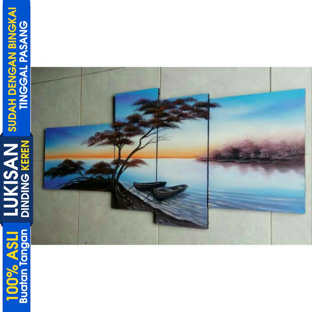 Detail Lukisan Sunset Pantai Nomer 31