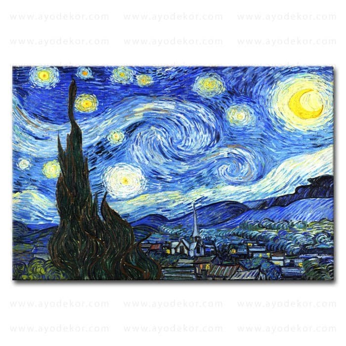 Detail Lukisan The Starry Night Nomer 2