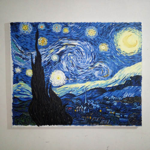 Detail Lukisan The Starry Night Nomer 10