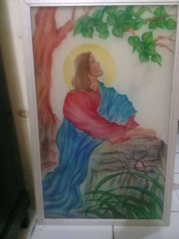 Detail Lukisan Tuhan Yesus Berdoa Nomer 20