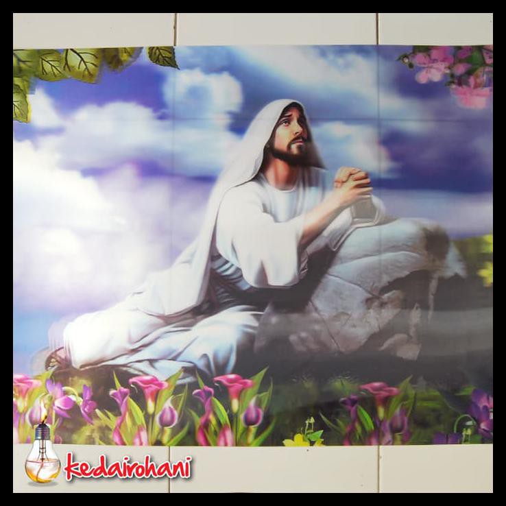 Detail Lukisan Tuhan Yesus Berdoa Nomer 23