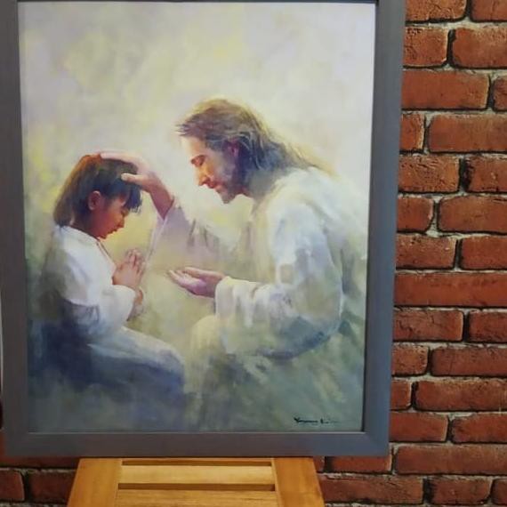 Detail Lukisan Tuhan Yesus Berdoa Nomer 33
