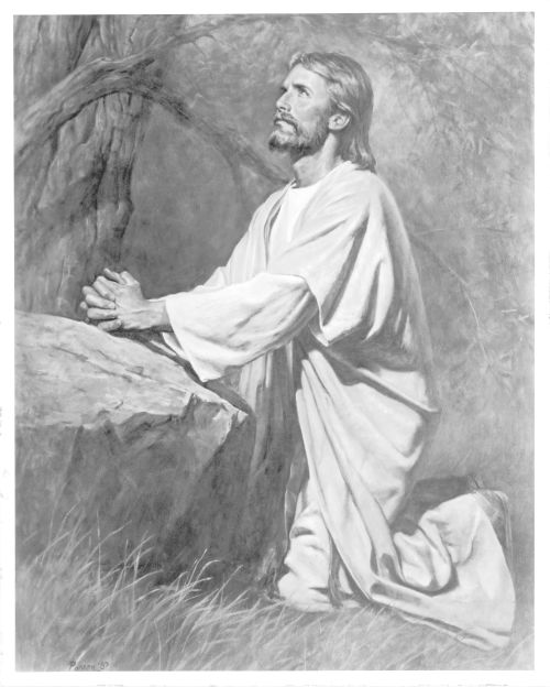 Detail Lukisan Tuhan Yesus Berdoa Nomer 38