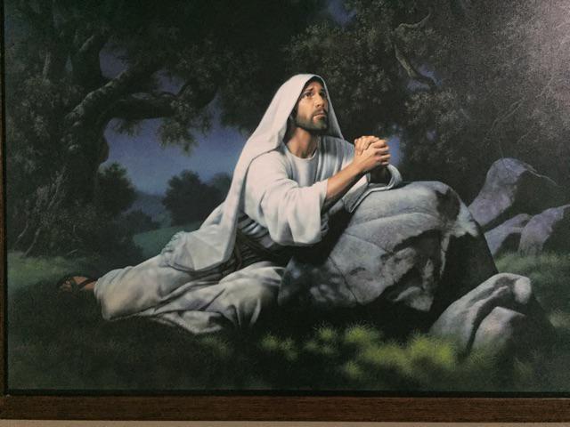 Detail Lukisan Tuhan Yesus Berdoa Nomer 42