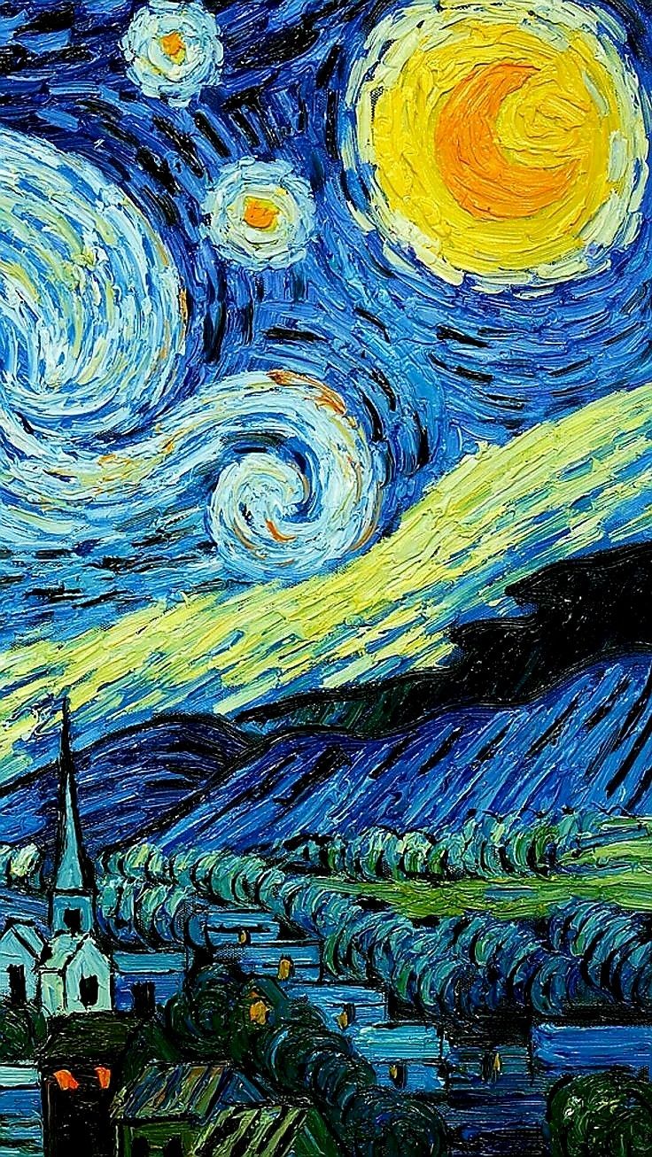 Detail Lukisan Van Gogh Starry Night Nomer 13