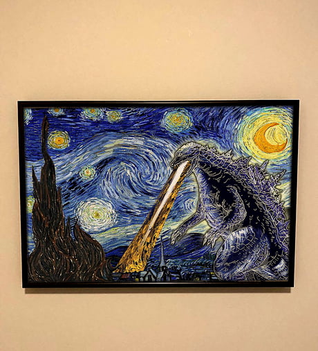 Detail Lukisan Van Gogh Starry Night Nomer 18