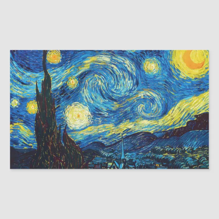 Detail Lukisan Van Gogh Starry Night Nomer 7