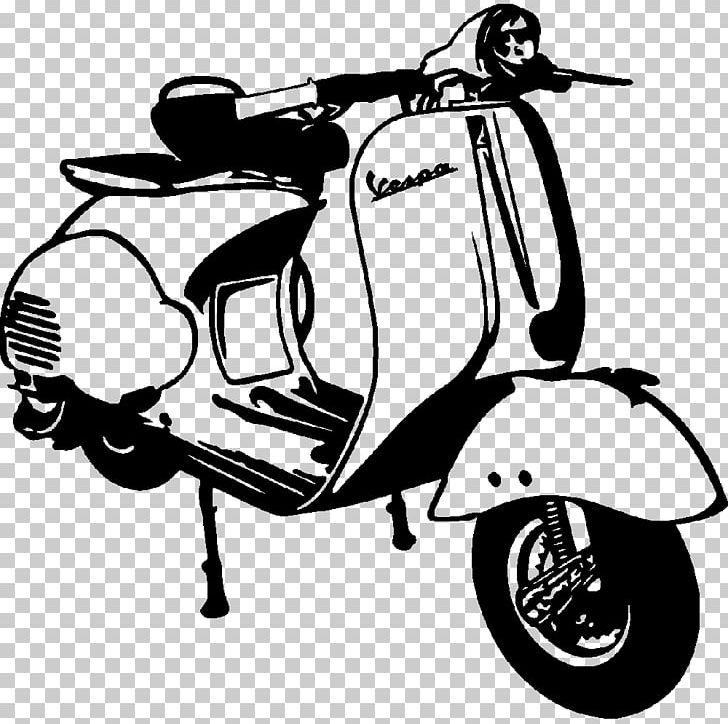 Detail Lukisan Vespa Hitam Putih Nomer 12