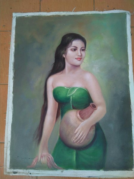 Detail Lukisan Wanita Bali Nomer 35