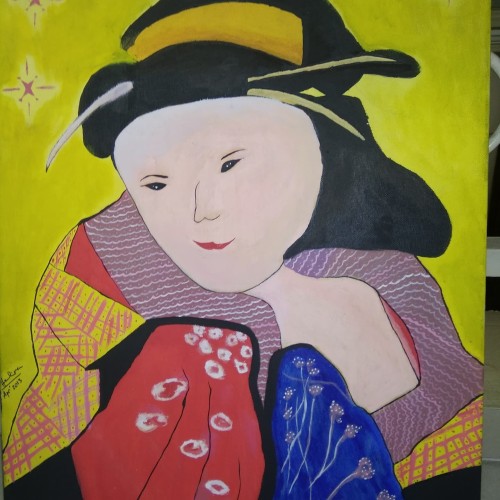 Detail Lukisan Wanita Jepang Nomer 45
