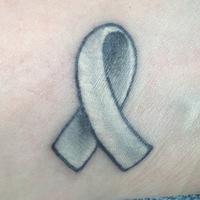 Detail Lung Cancer Ribbon Tattoos Nomer 2