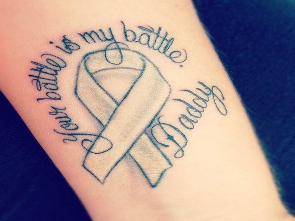 Detail Lung Cancer Ribbon Tattoos Nomer 11