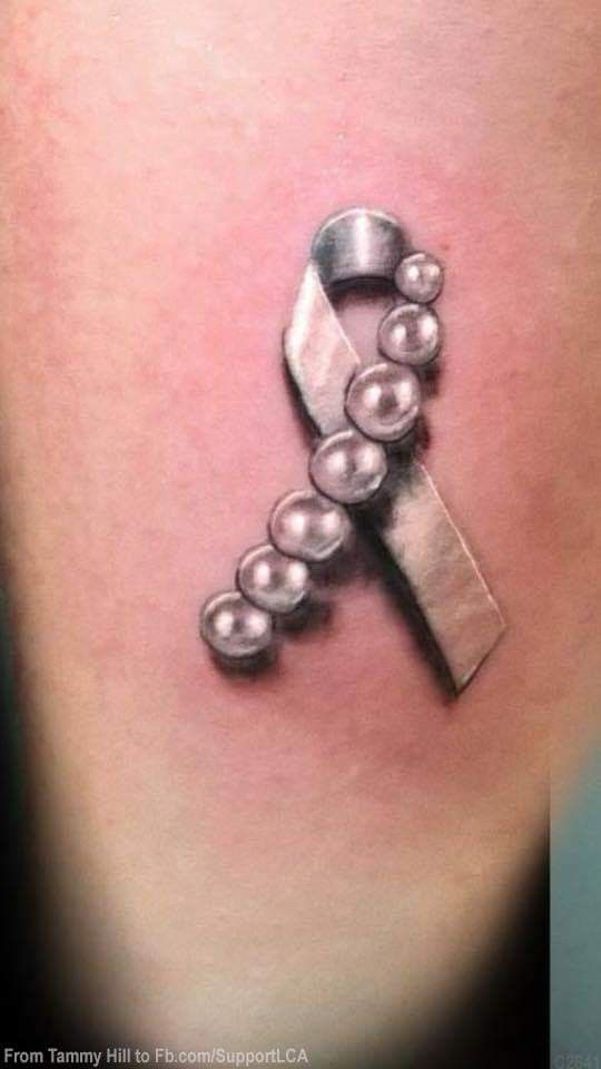 Detail Lung Cancer Ribbon Tattoos Nomer 3