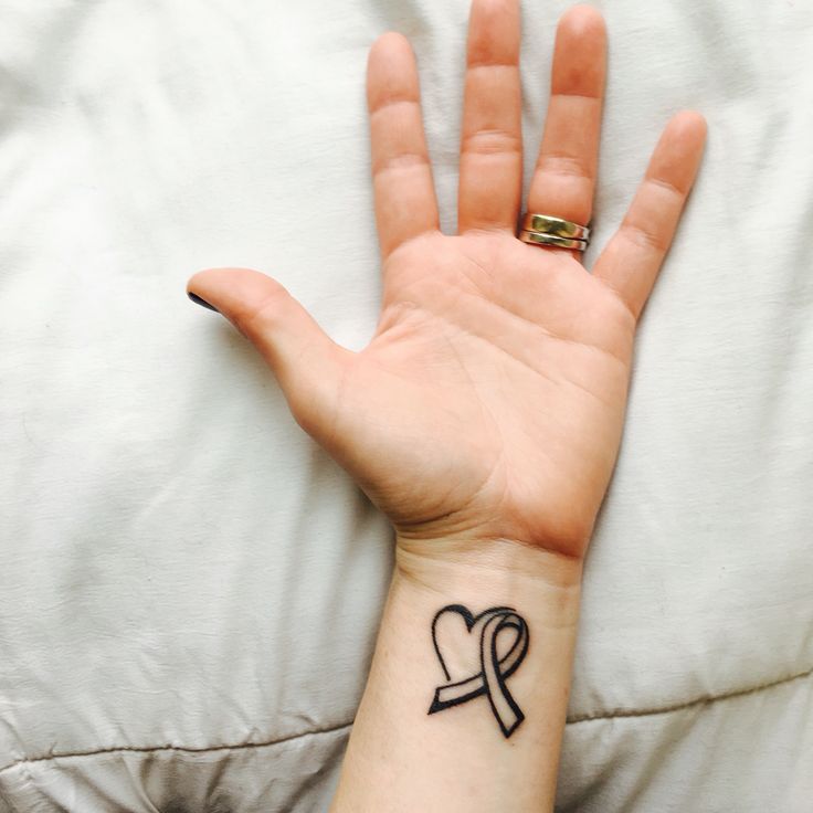 Detail Lung Cancer Ribbon Tattoos Nomer 6