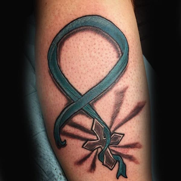 Detail Lung Cancer Ribbon Tattoos Nomer 44