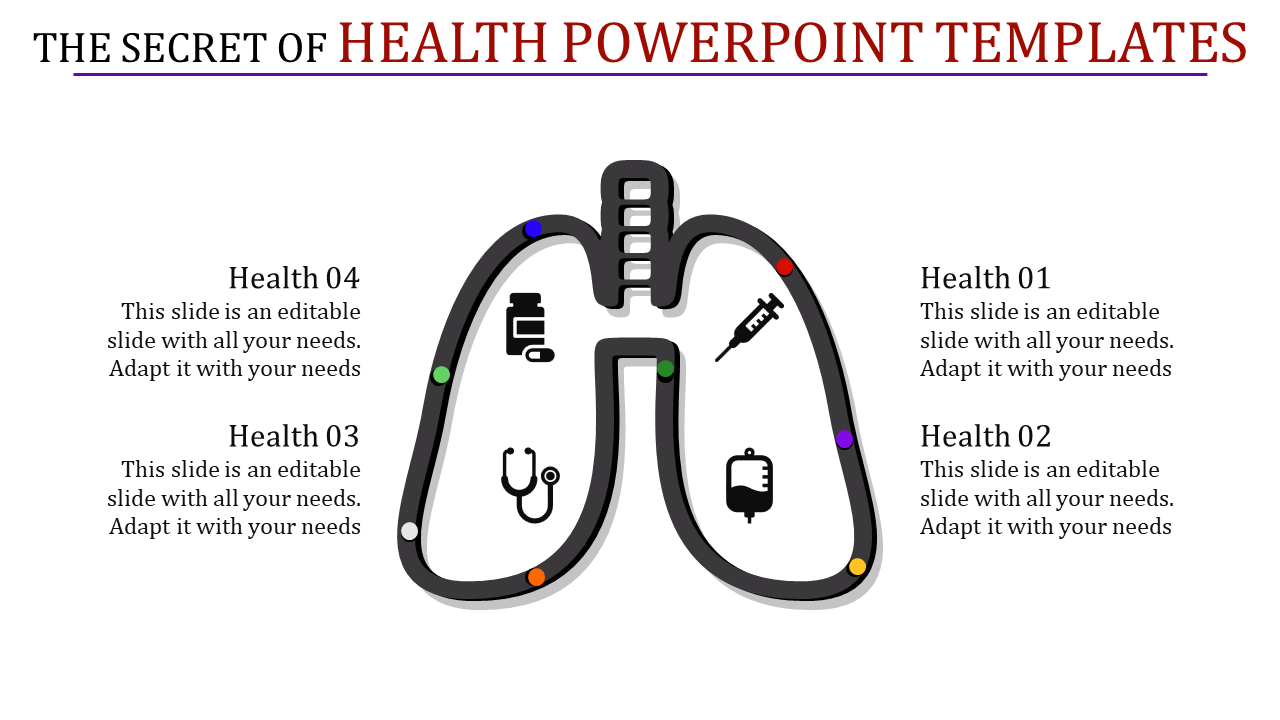 Detail Lung Powerpoint Template Free Nomer 25