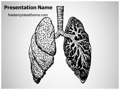 Detail Lung Powerpoint Template Free Nomer 26