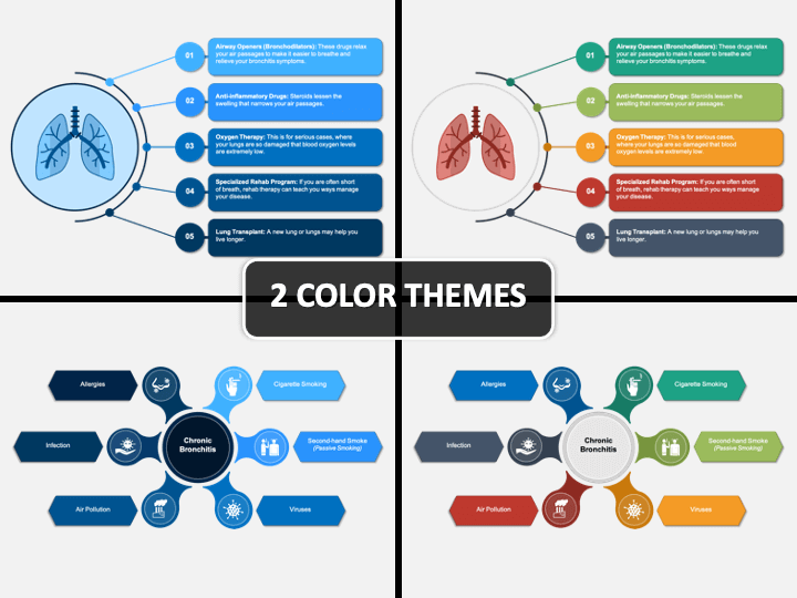 Detail Lung Powerpoint Template Free Nomer 45