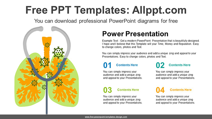 Detail Lung Powerpoint Template Free Nomer 47