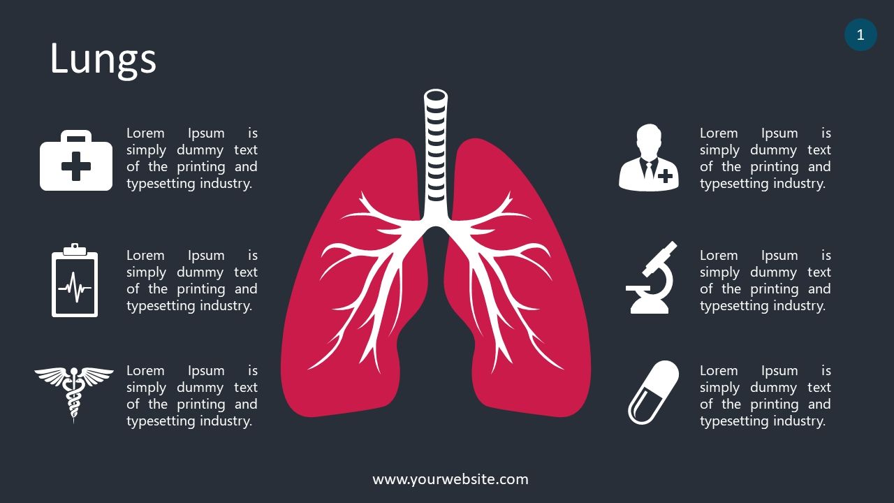 Detail Lung Powerpoint Template Free Nomer 9