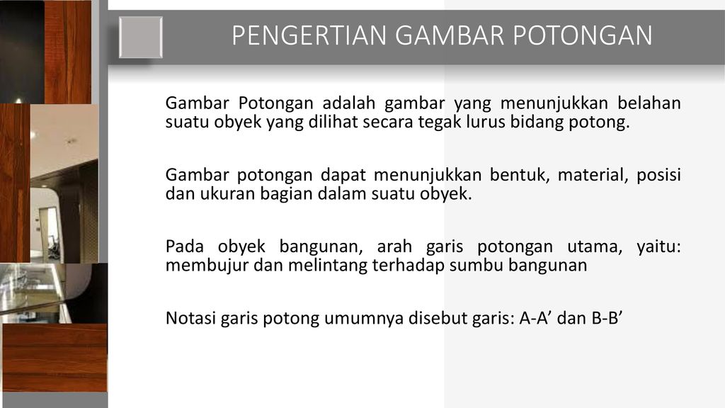 Detail Pengertian Gambar Potongan Nomer 46