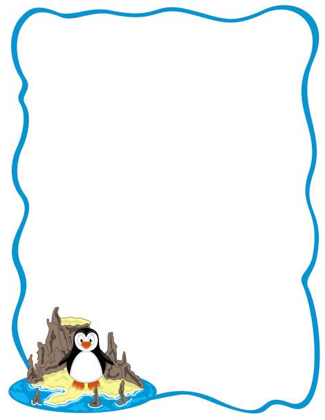 Detail Penguin Border Clipart Nomer 2