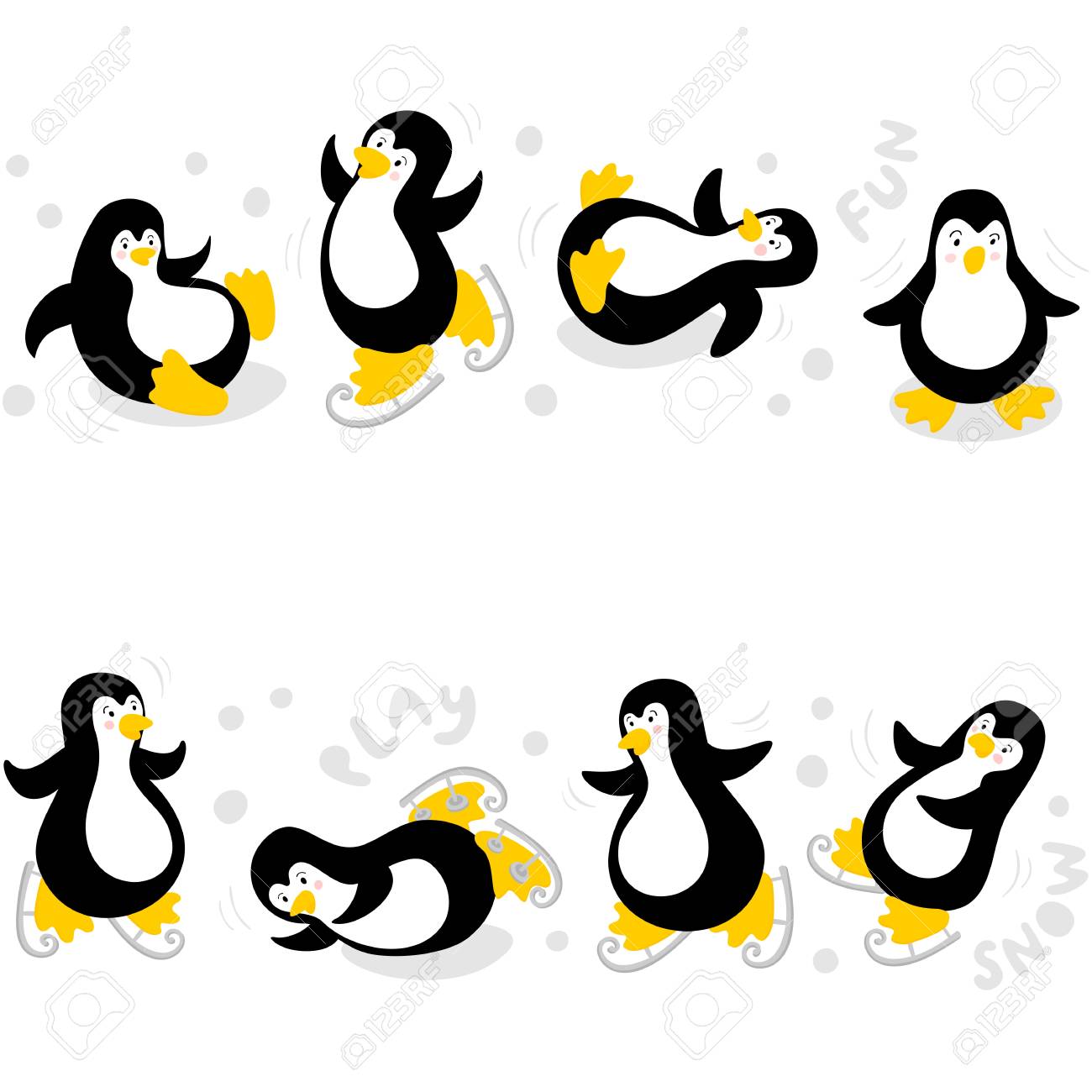 Detail Penguin Border Clipart Nomer 11