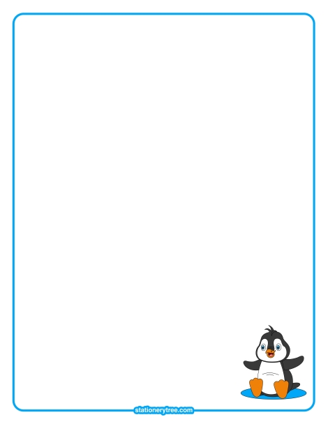 Detail Penguin Border Clipart Nomer 28