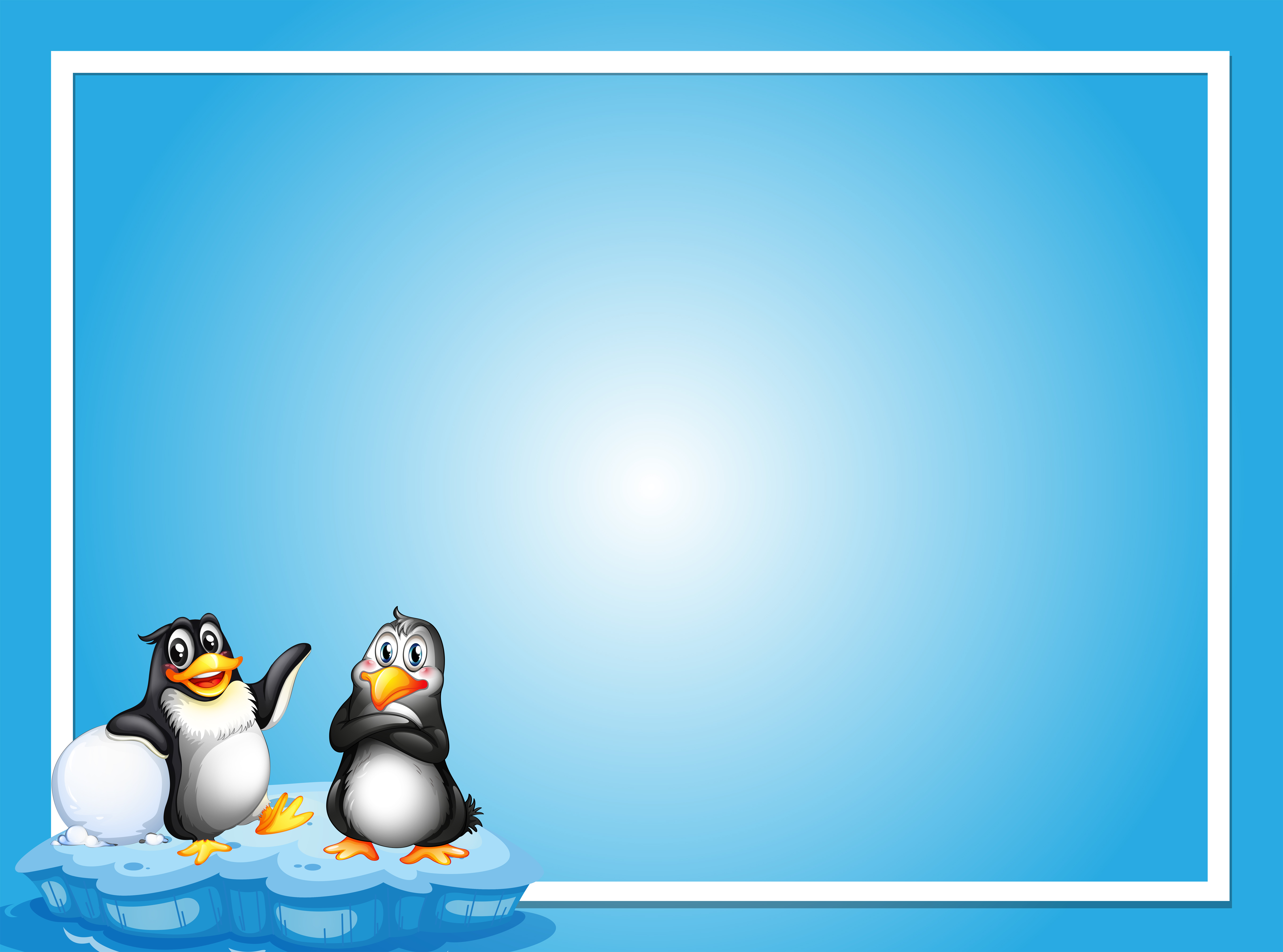 Detail Penguin Border Clipart Nomer 5