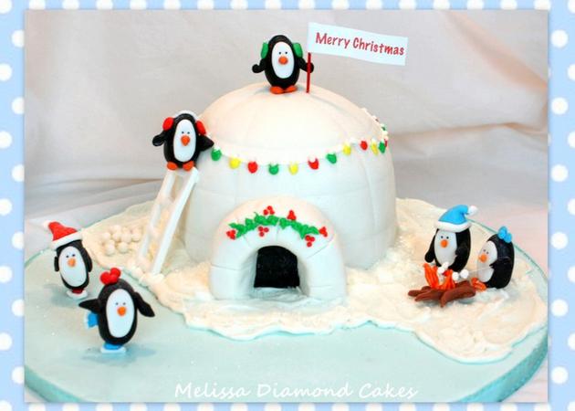 Detail Penguin Igloo Cake Nomer 2