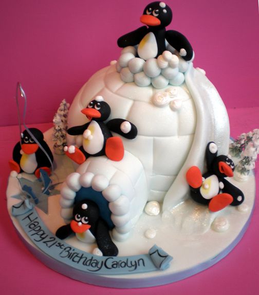 Detail Penguin Igloo Cake Nomer 21