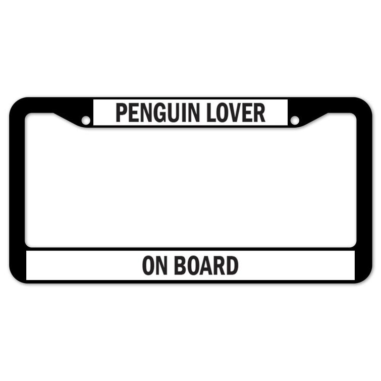 Detail Penguin License Plate Frame Nomer 36