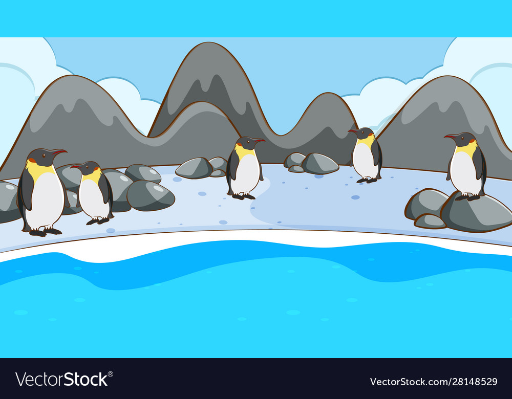 Detail Penguin On Ice Clipart Nomer 9