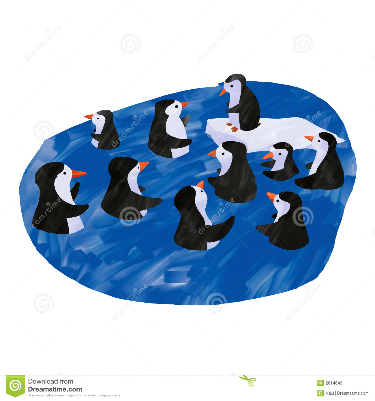 Detail Penguin Swimming Clipart Nomer 18