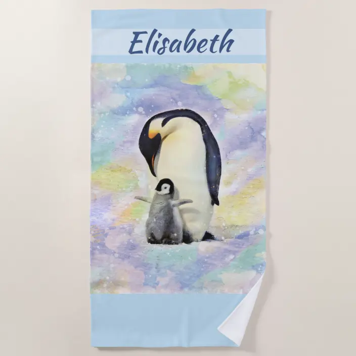 Detail Penguins Beach Towel Nomer 16