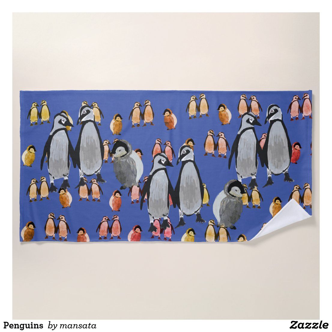 Detail Penguins Beach Towel Nomer 36