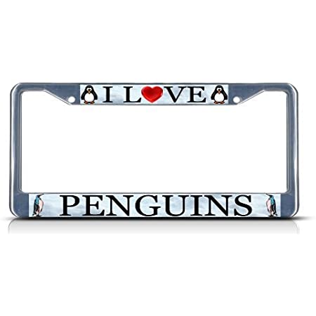 Detail Penguins License Plate Frame Nomer 11