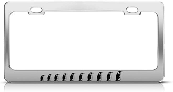 Detail Penguins License Plate Frame Nomer 13
