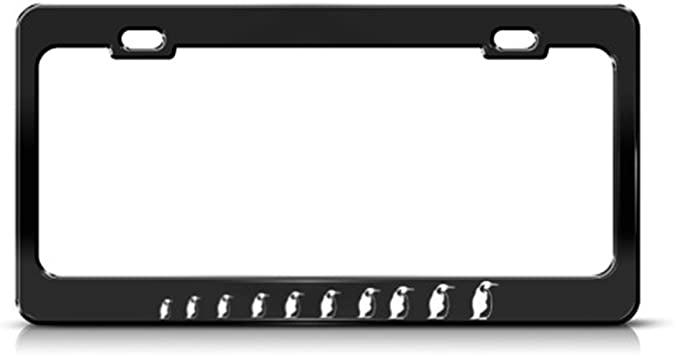 Detail Penguins License Plate Frame Nomer 15