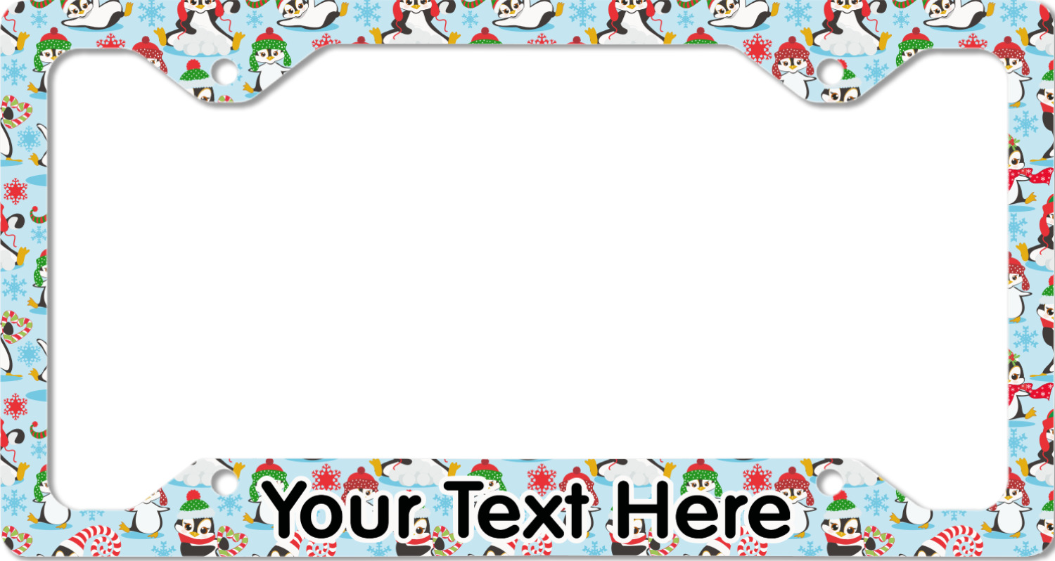 Detail Penguins License Plate Frame Nomer 49