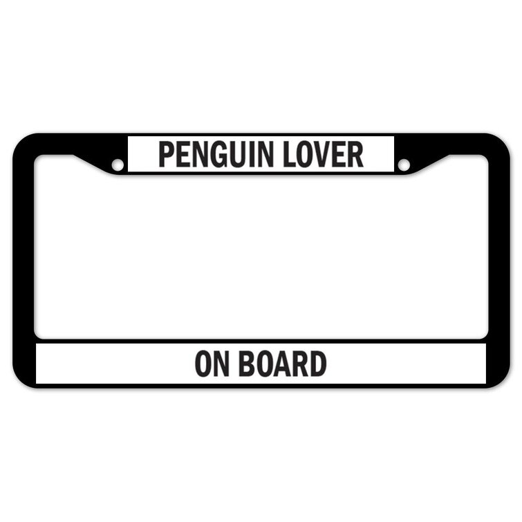 Detail Penguins License Plate Frame Nomer 55