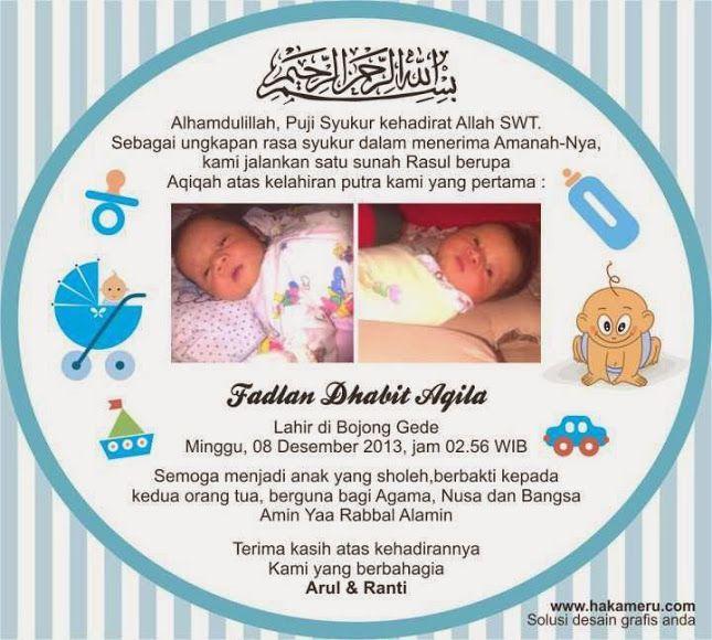 Detail Pengumuman Bayi Baru Lahir Nomer 15